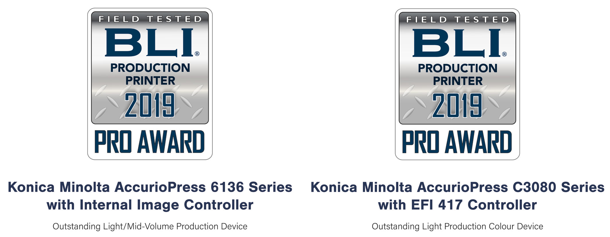 Konica Minolta  2O19 için iki BLI PRO Ödülü aldı